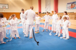 první trénink náboru karate 2018/2019