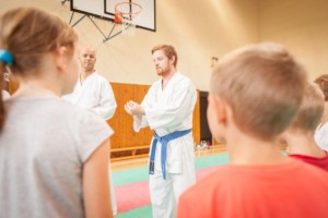 první trénink náboru karate 2018/2019