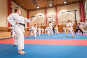 první trénink náboru karate 2018/2019