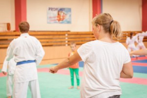 první trénink náboru karate 2018/2019