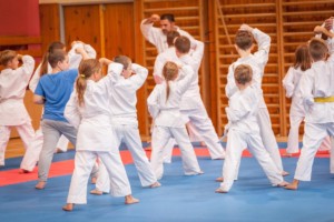 první trénink náboru karate 2018/2019