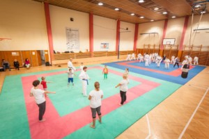první trénink náboru karate 2018/2019