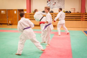 první trénink náboru karate 2018/2019