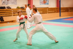 první trénink náboru karate 2018/2019