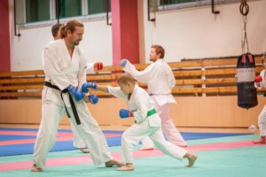 první trénink náboru karate 2018/2019